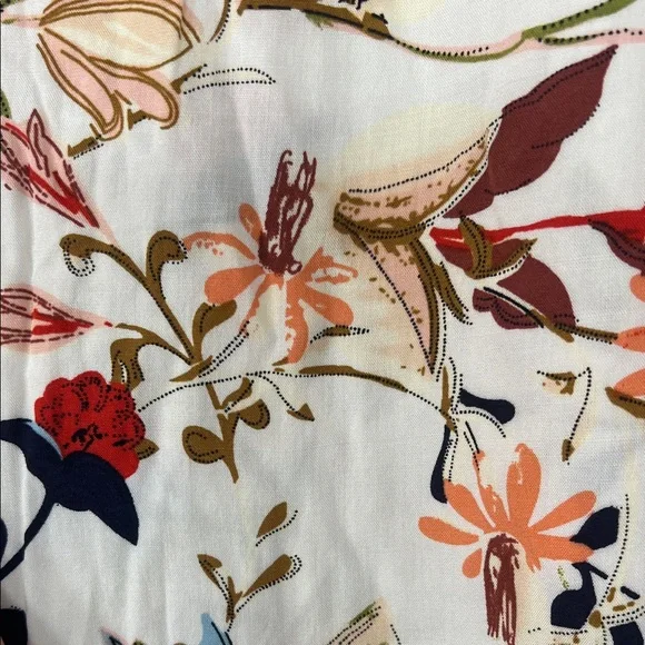 NWT - Papillion Floral Print Off-Shoulder Blouse - Picture 7 of 7